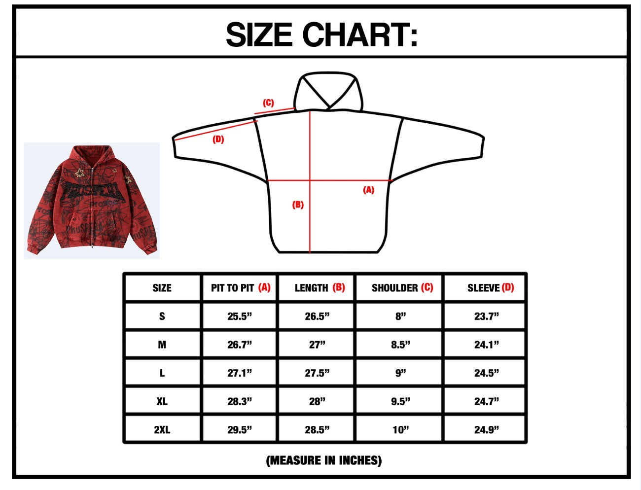 Prospera Red Graffiti Jacket