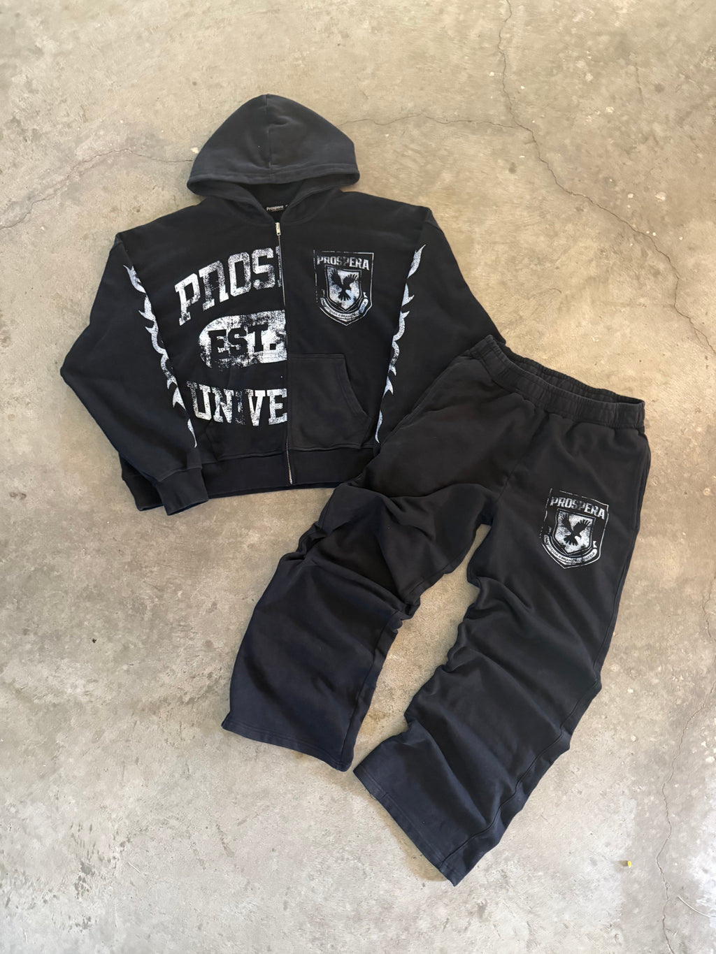 Black Prospera "Lifestyle" Sweat Pants