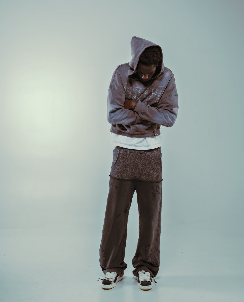 Prospera Brown Leopord Print Pants