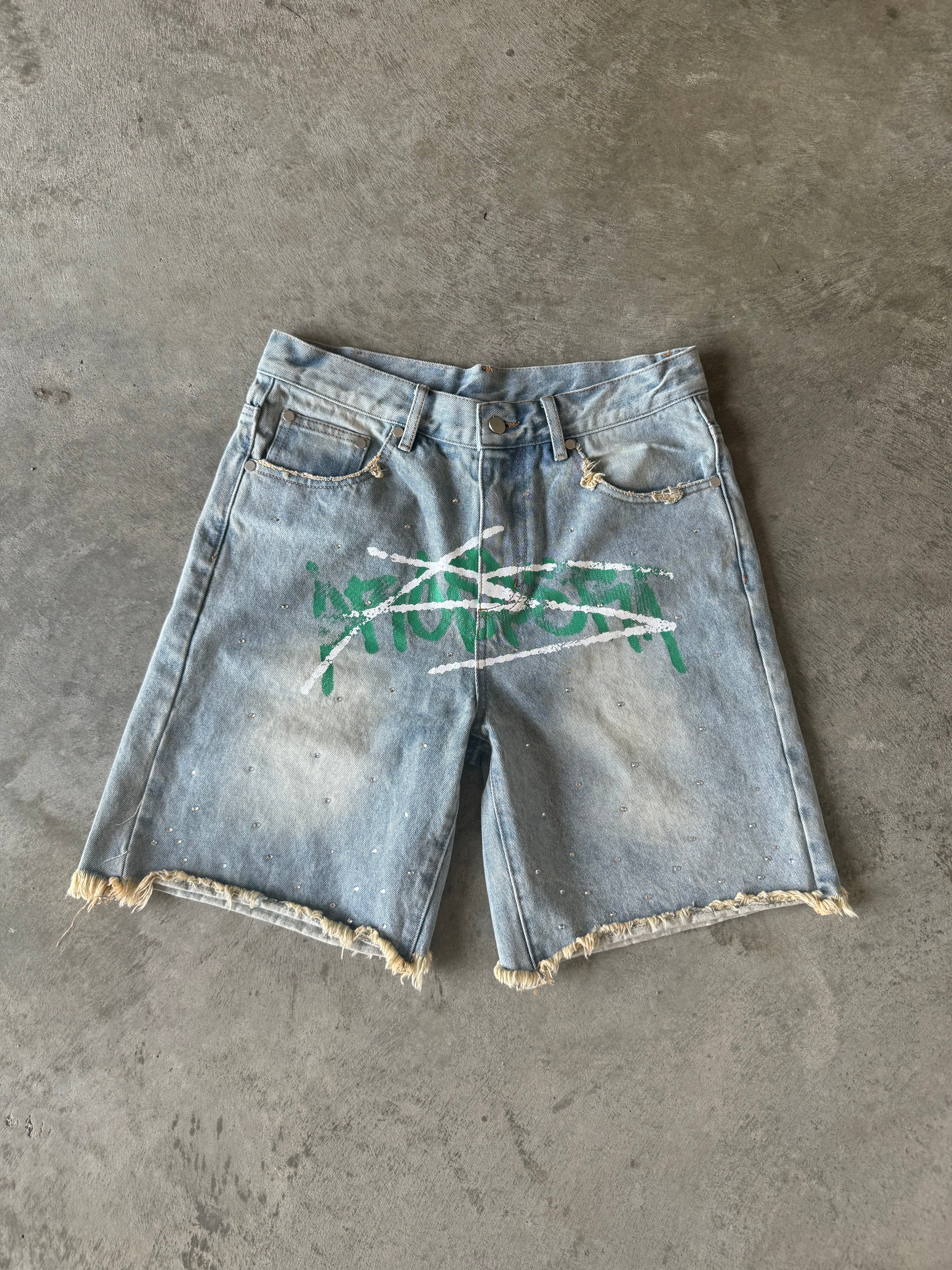 Prospera "Graffiti Green" Jorts