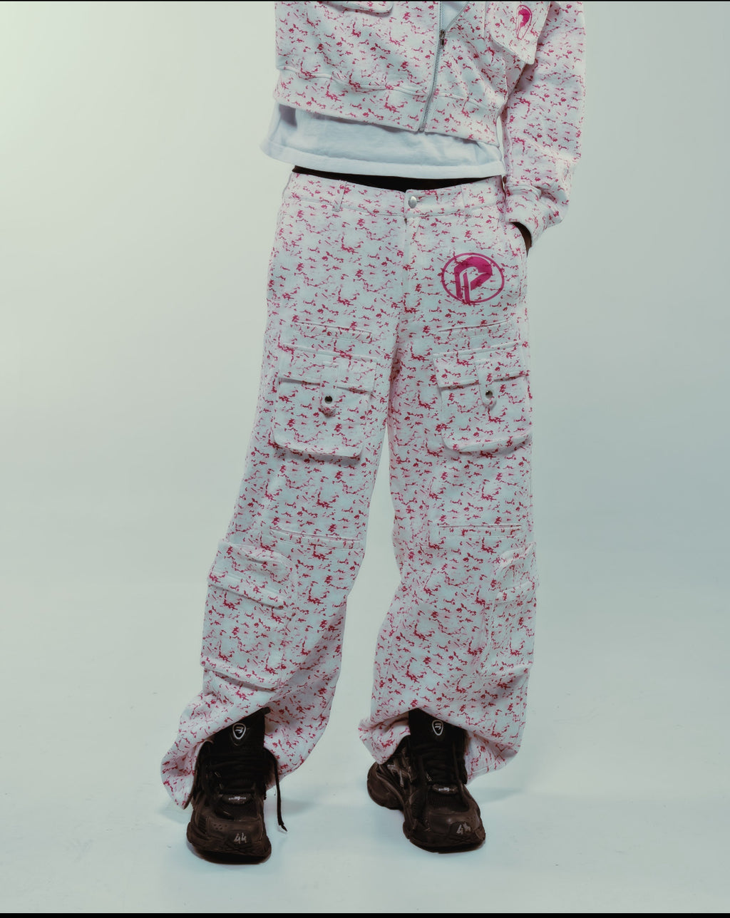 Prospera Pink Camo Cargo Pants