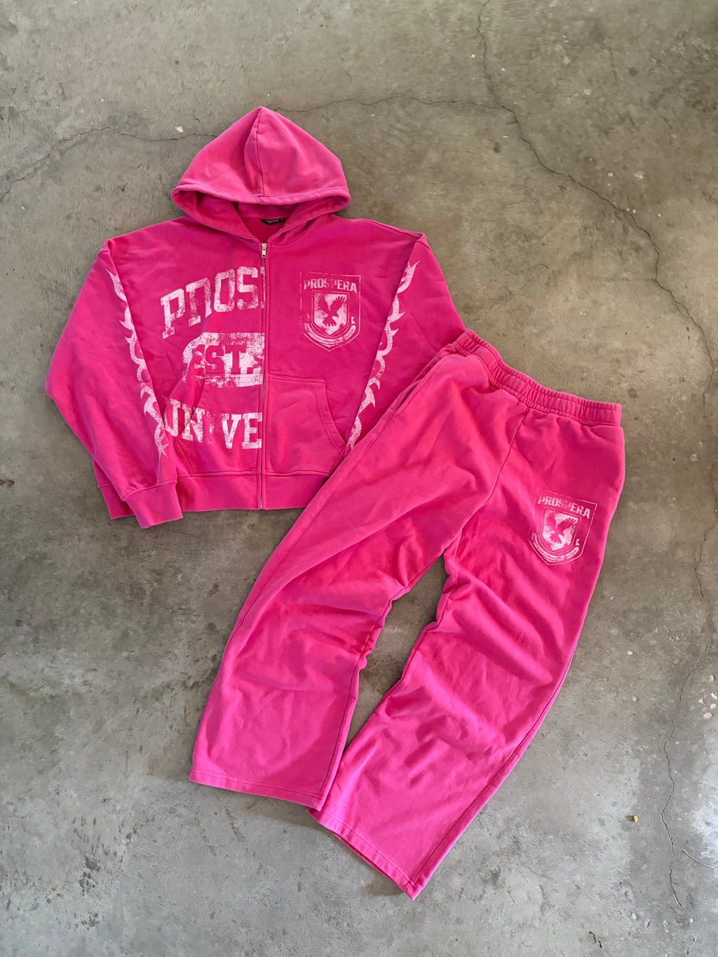 Prospera Pink "Statement" Sweat Pants