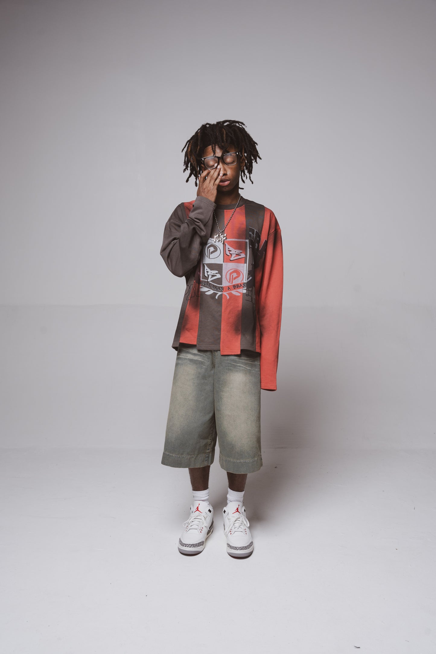 Prospera Grey & Red "Irregularity" Long Sleeve
