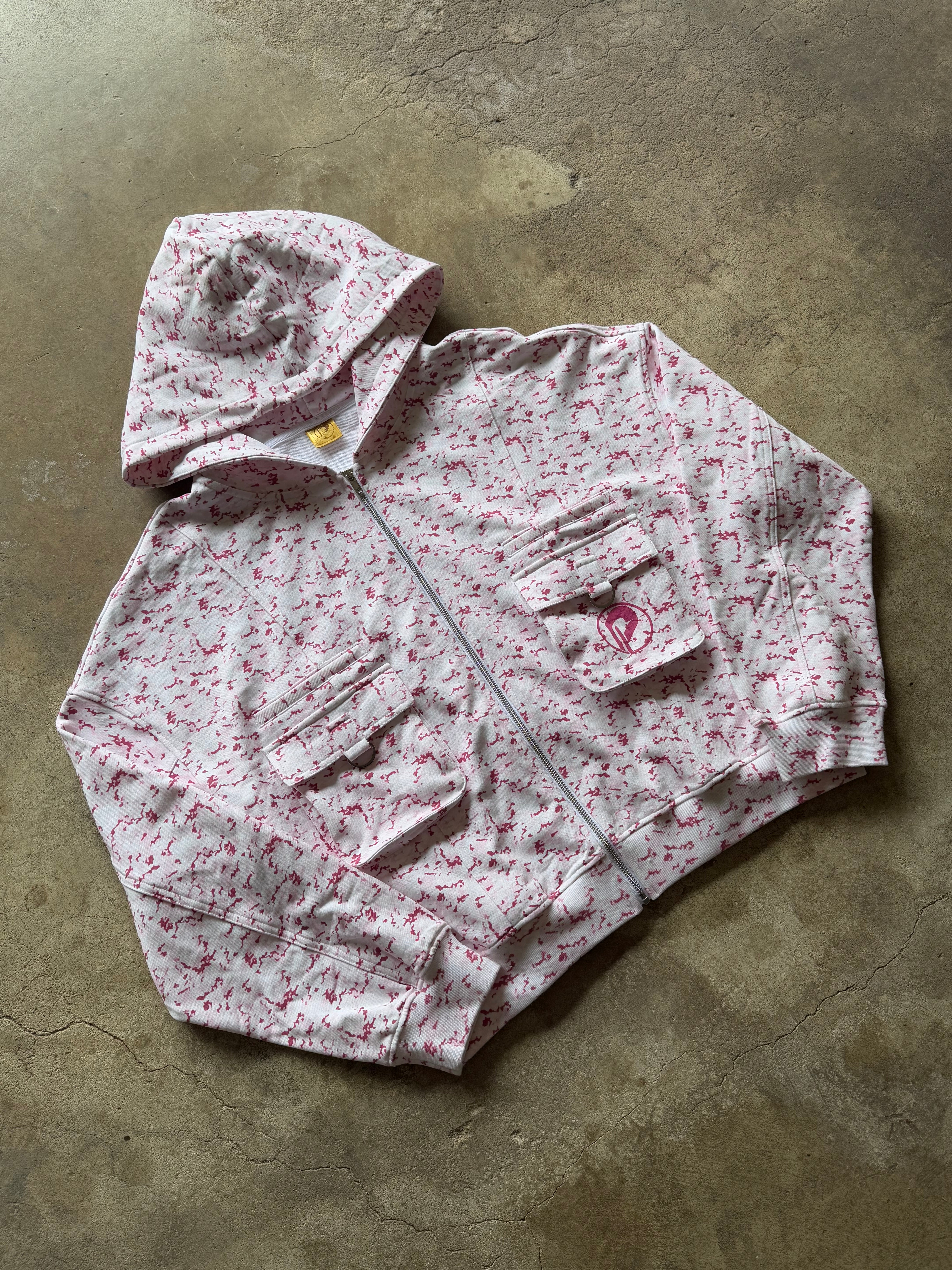 Prospera Pink Camo Cargo Jacket