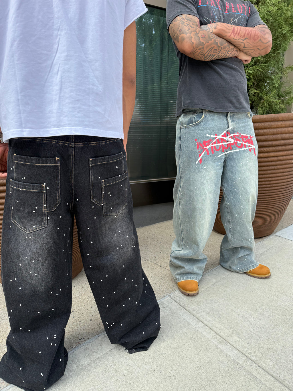 Black & Yellow Graffiti Denim