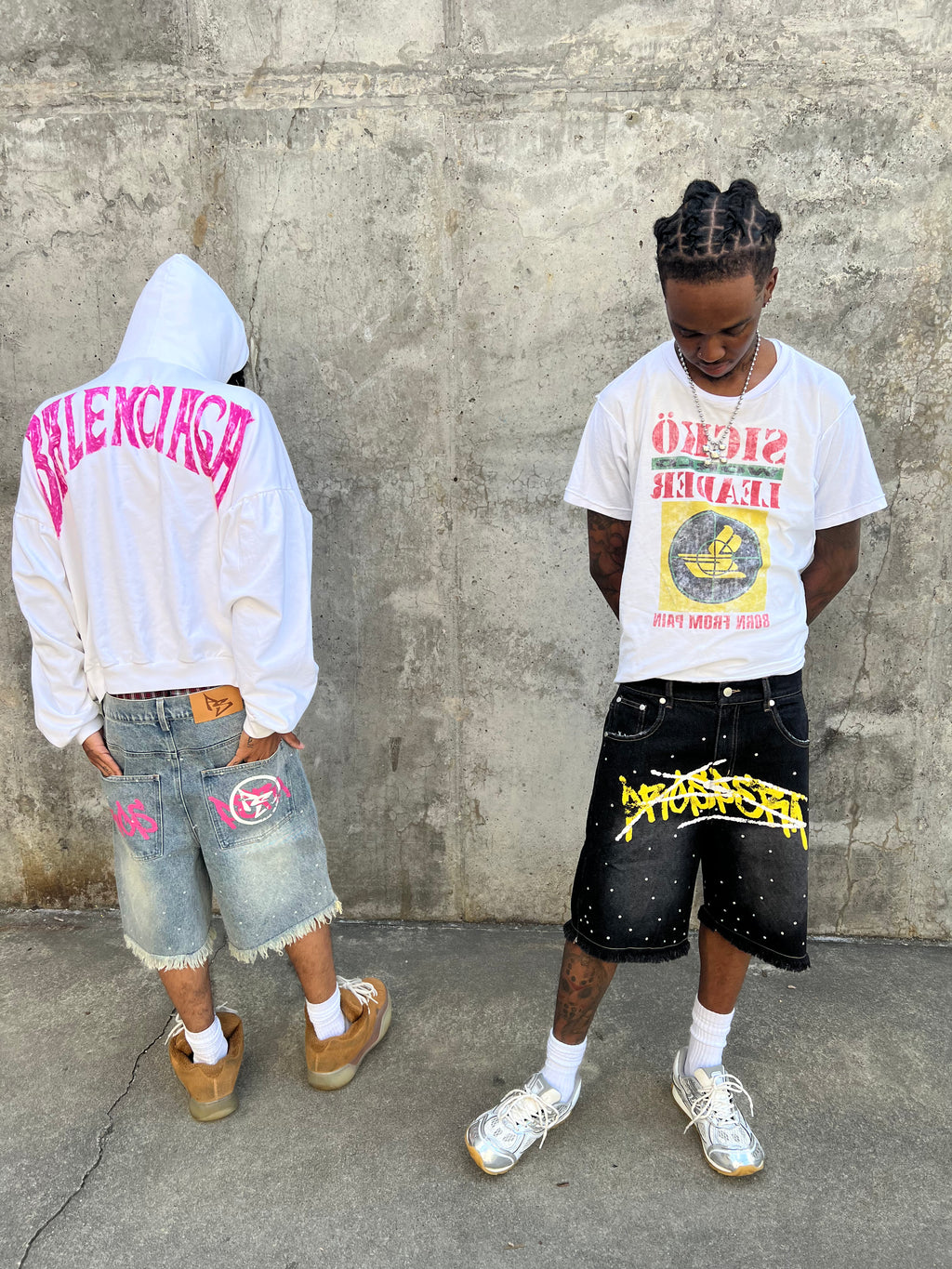 Prospera Pink "Graffiti" Jorts