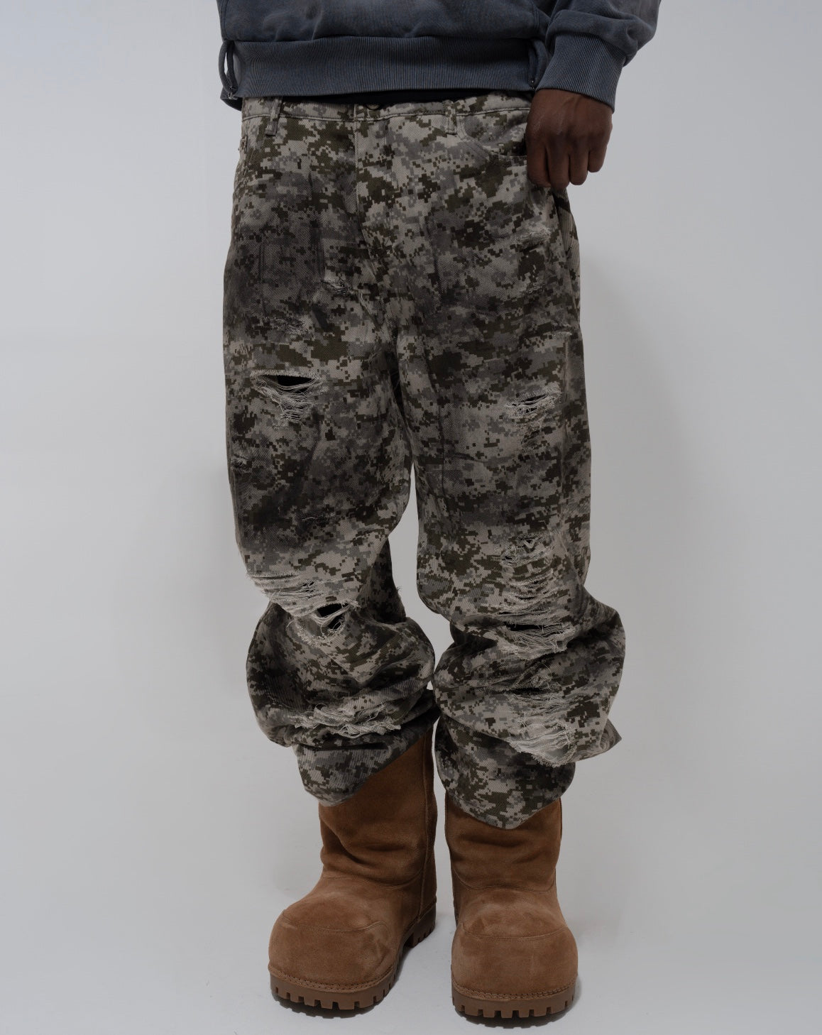 Prospera Double Layer Brown Camo Denim