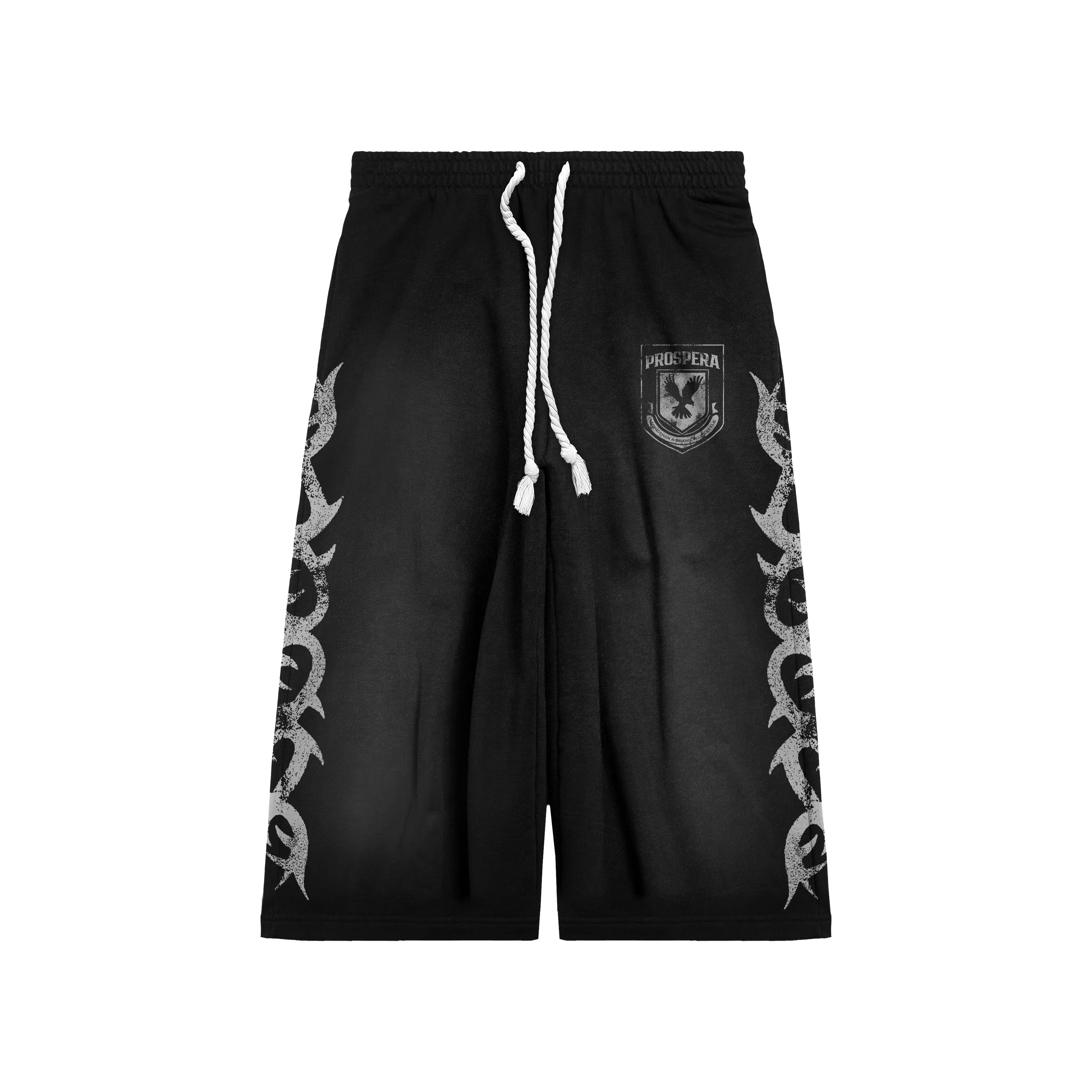 Black Prospera 3/4 Sweat Shorts