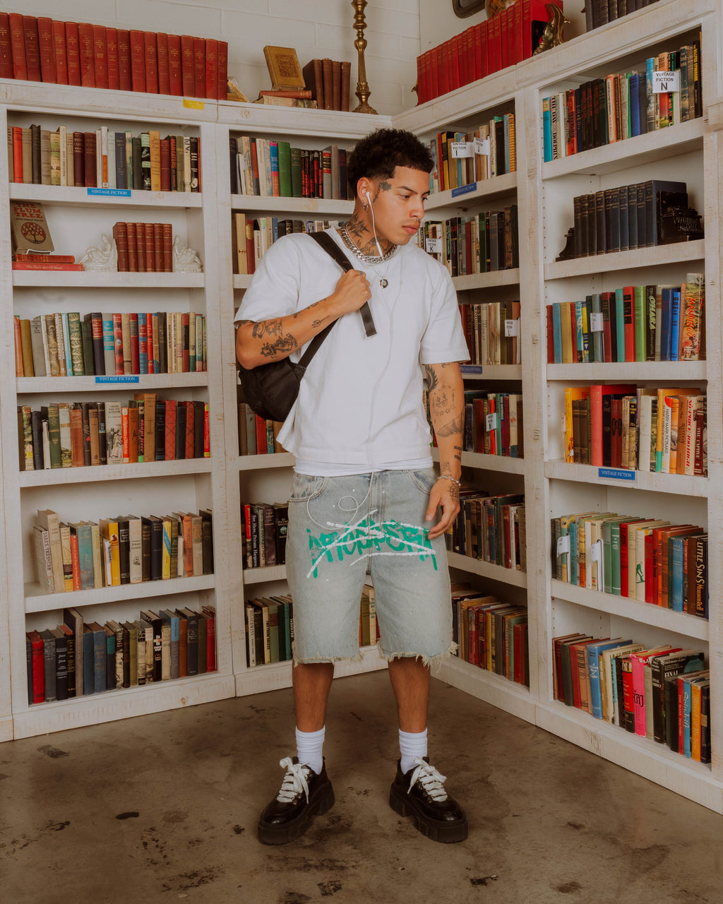 Prospera "Graffiti Green" Jorts