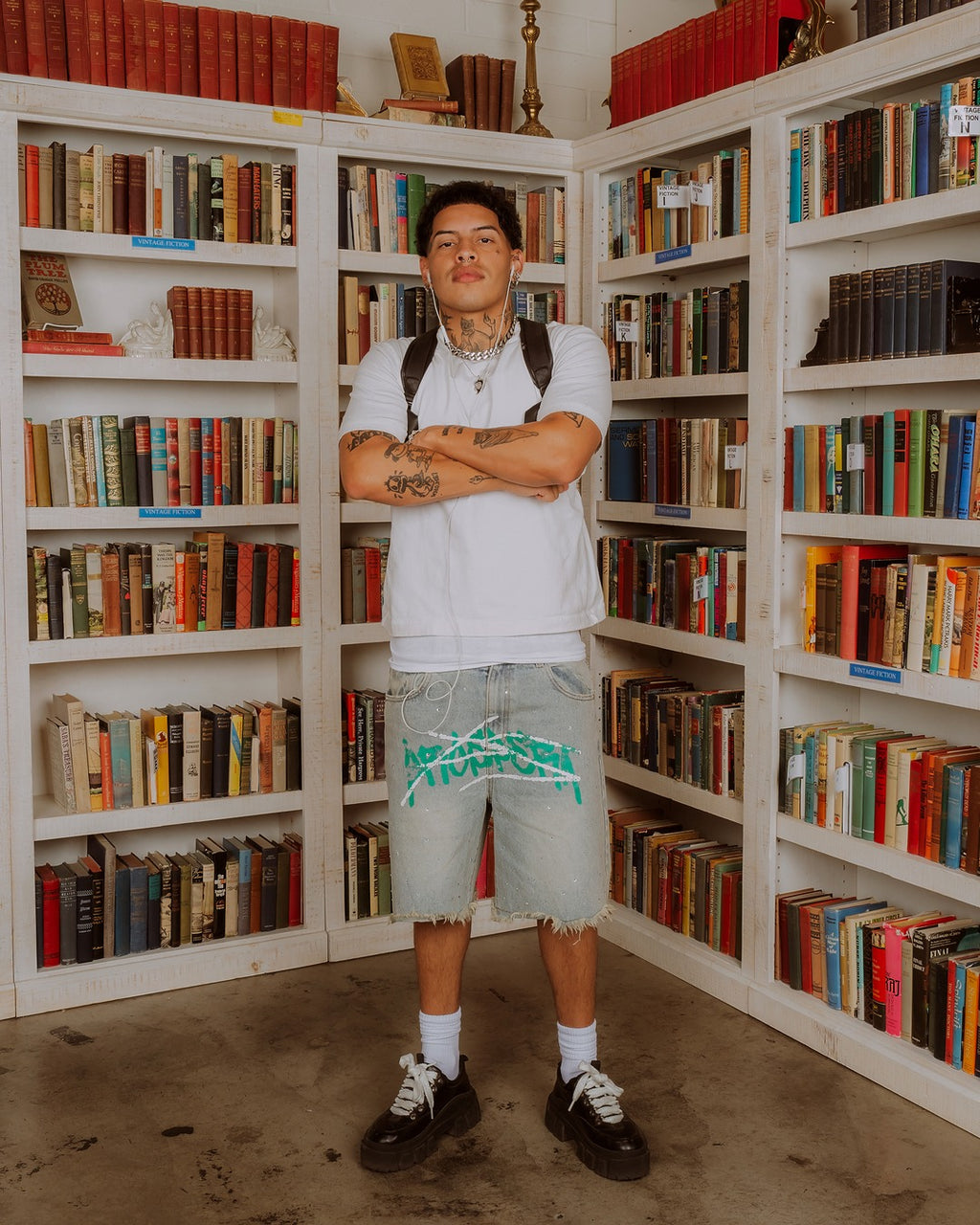 Prospera "Graffiti Green" Jorts