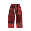 Prospera Red Graffiti Sweat Pants