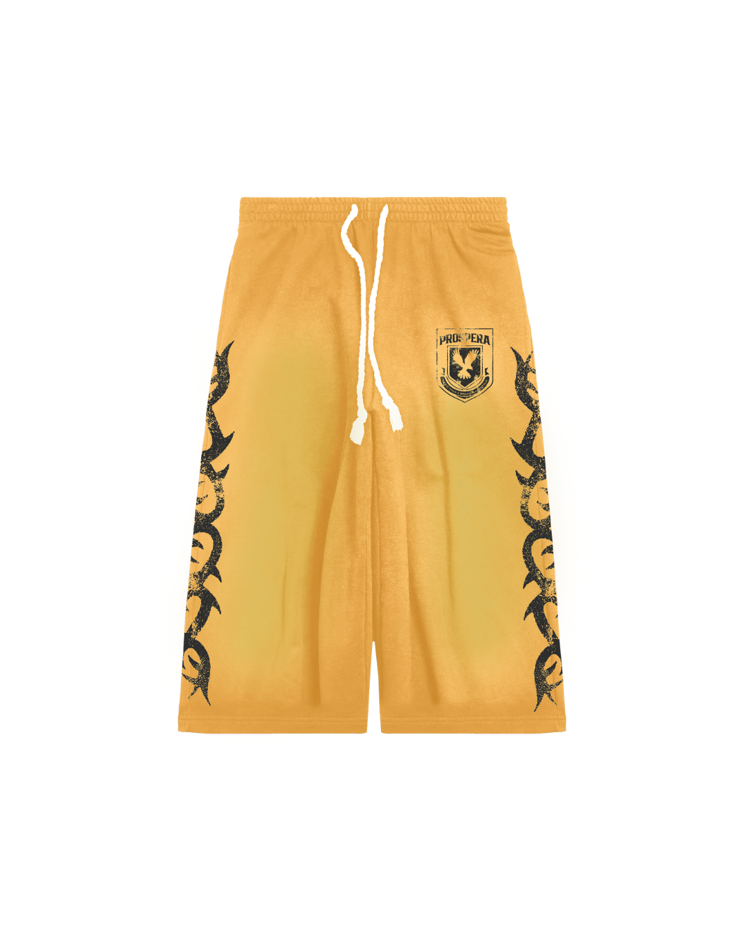 Yellow Prospera 3/4 Sweat Shorts