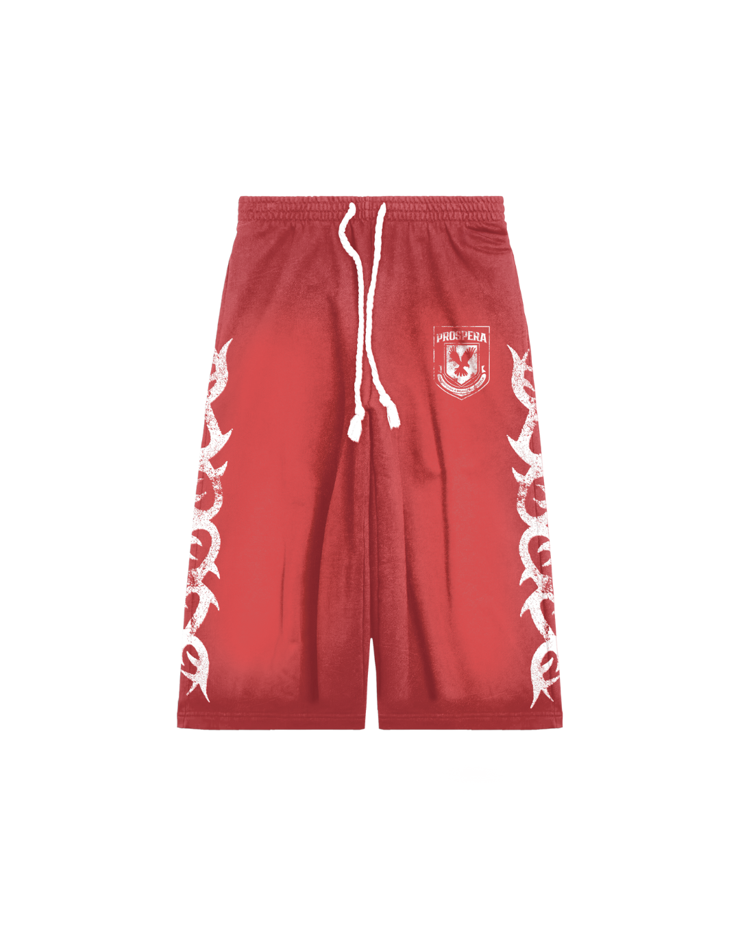 Red Prospera 3/4 Sweat Shorts