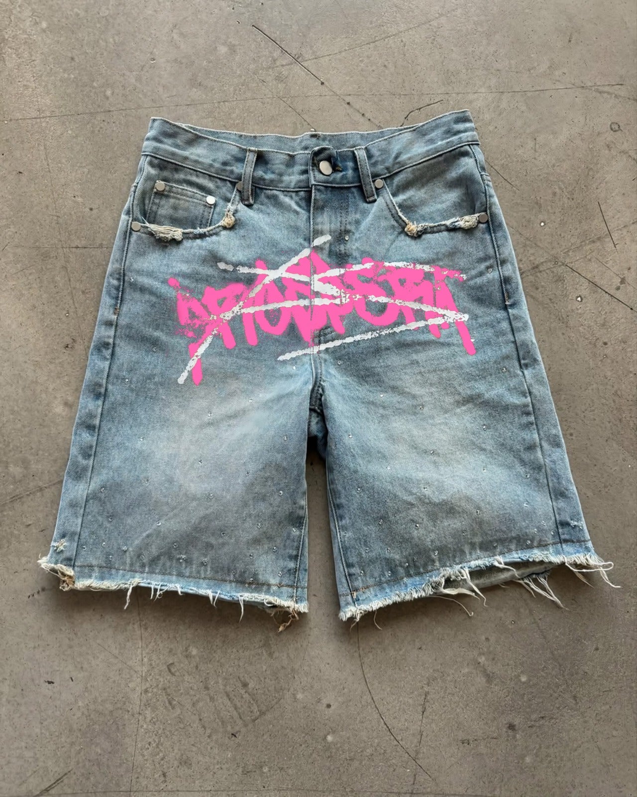 Prospera Pink "Graffiti" Jorts