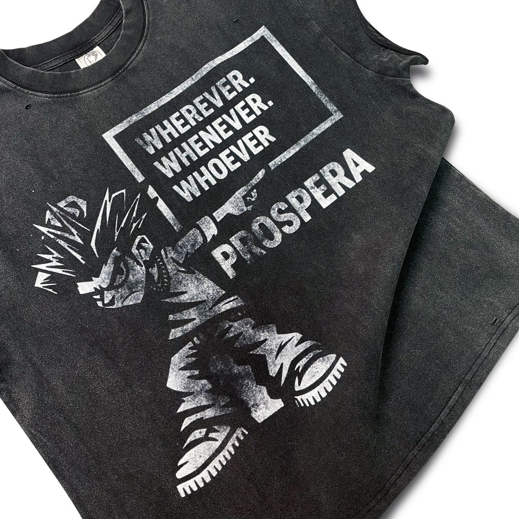 Black Prospera Sleeveless Tee