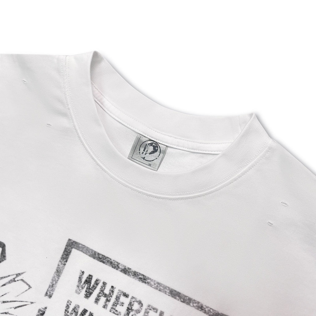 White Prospera Sleeveless Tee