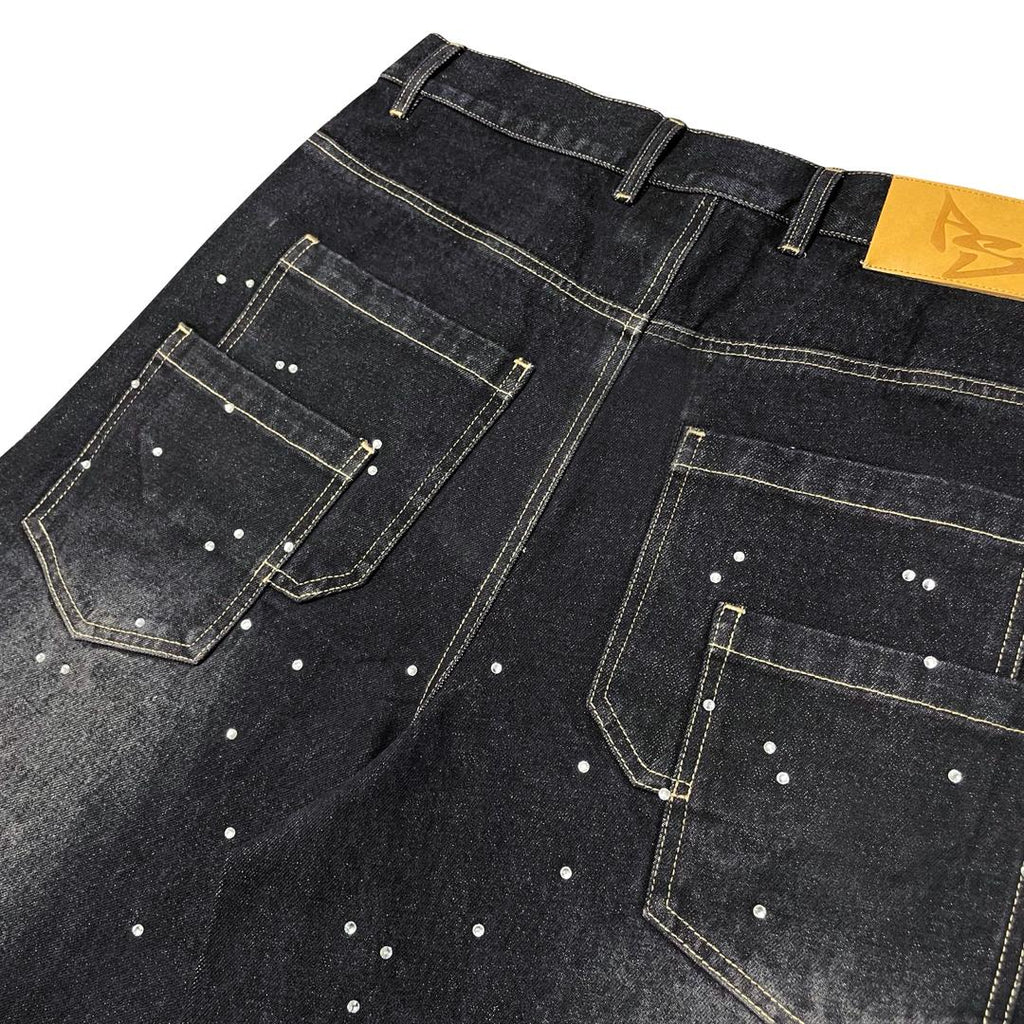 Black & Yellow Graffiti Denim